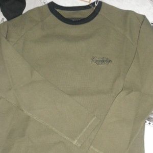 Knowledge Long Sleeved Waffle Knit Shirt Sz S